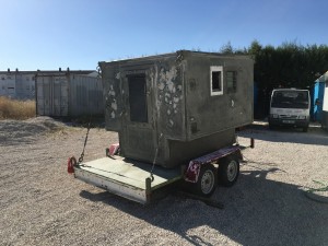 Listo para entrar en la cabina de pintura